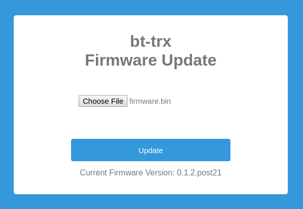 Webinterface Firmware-Update